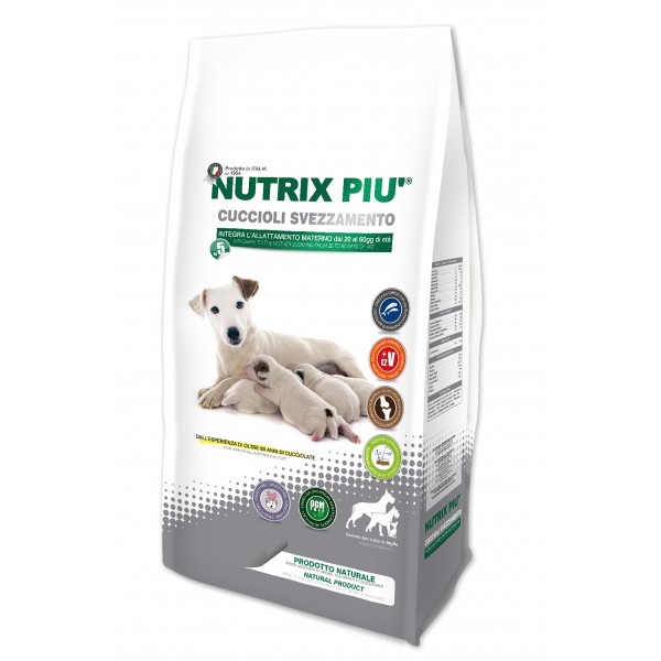 Nutrix Piu Cuccioli Svezzamento 5 кг. - за отбиване на малки кученца