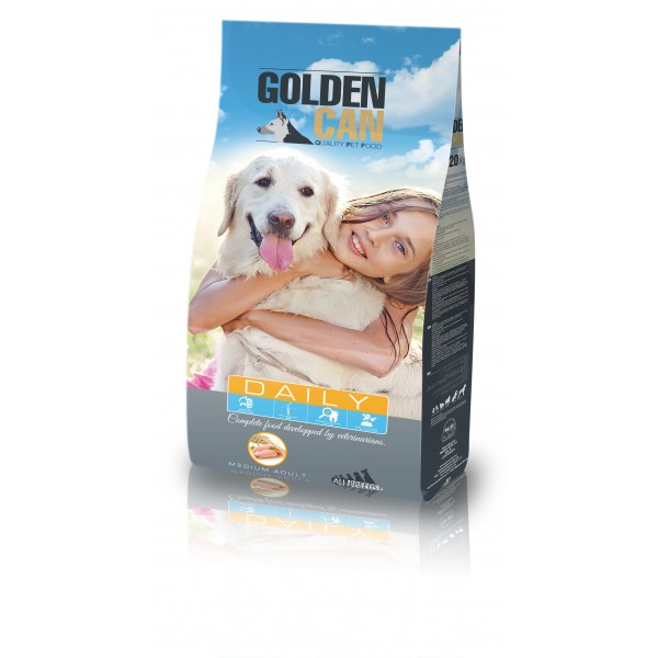 Piensos Ortin Golden Can Daily с пиле и зеленчуци 20 кг. - суха храна за възрастни кучета
