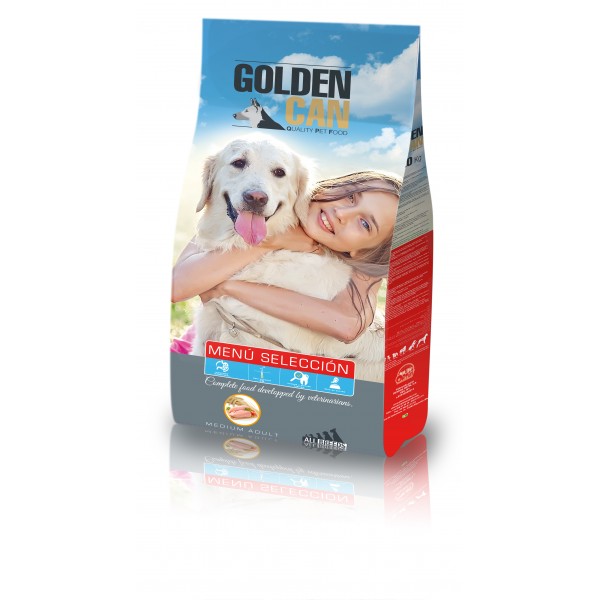 Piensos Ortin Golden Can Menu Selection с пиле 20 кг. - суха храна за възрастни кучета