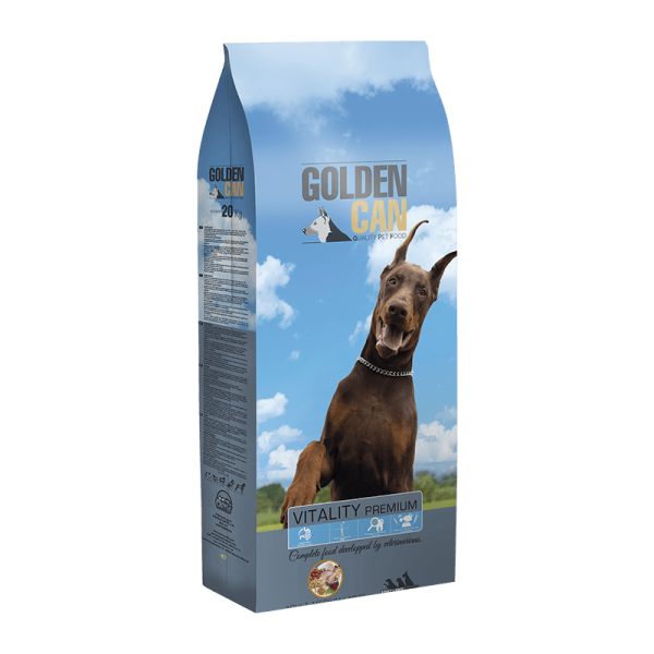 Piensos Ortin Golden Can Vitality Premium 20 кг.  - с пиле, свинско, агнешко и телешко